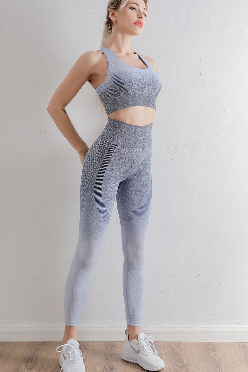 Gradient Sports Bra and Leggings Set