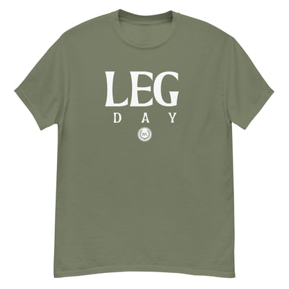 LEG DAY classic tee White Logo
