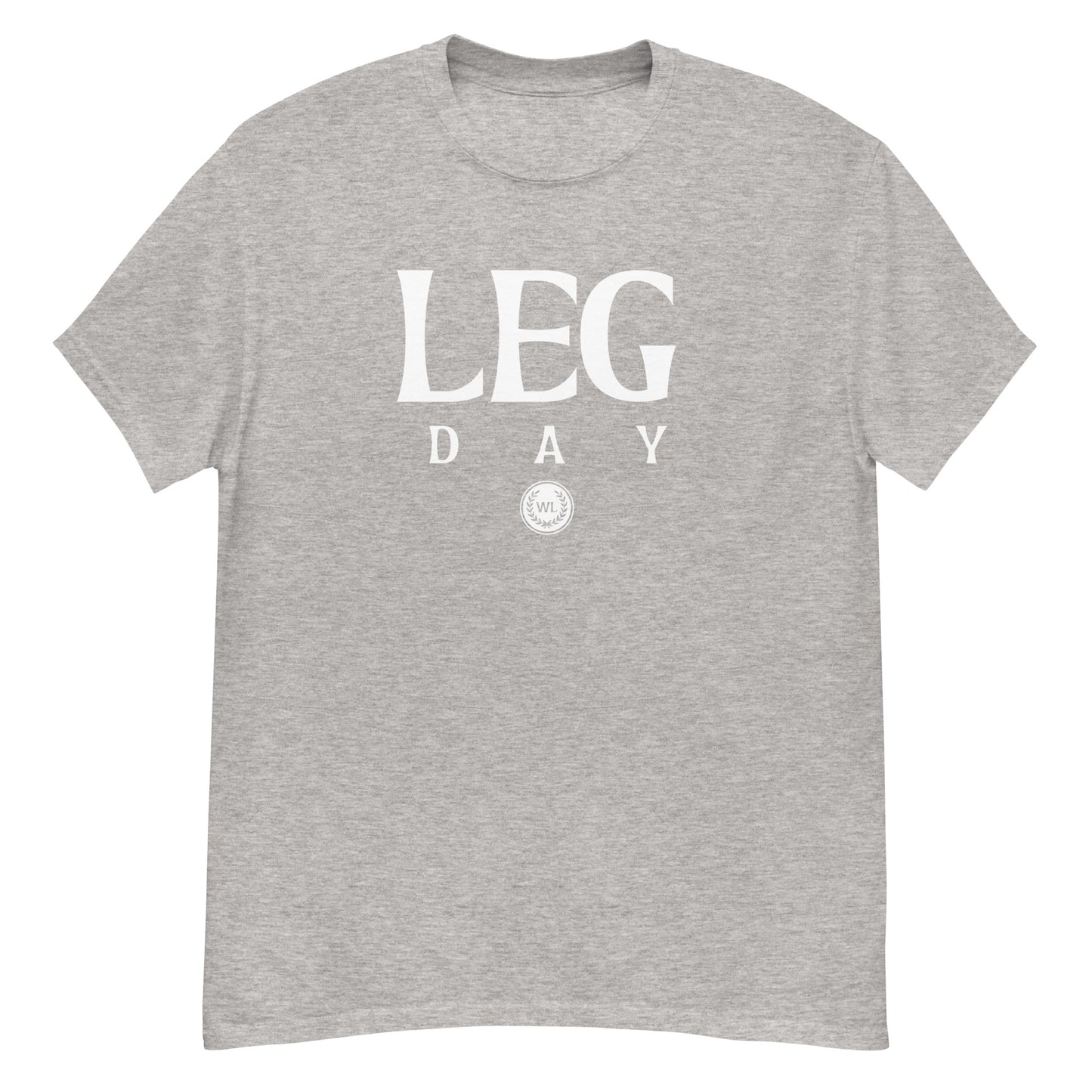 LEG DAY classic tee White Logo